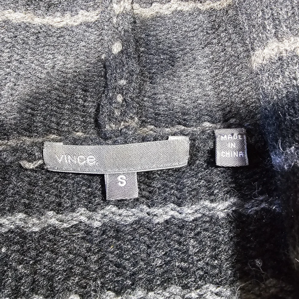 Vince Sophie Striped Cardigan Cashmere Wool Yak Alpaca Size S - Picture 10 of 13
